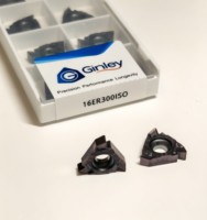 Threading Inserts 16ER/16IR AG60 AG55 300 ISO Series CNC Lathe Carbide Tools PVD/CVD Coating OEM Customizable HRC40-60 Hardness