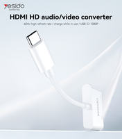 Adaptateur audio et vidéo USB-C Yesido 1080P HD 60Hz à taux de rafraîchissement élevé et compatibilité étendue HM19