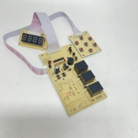 Modul PCB Kontrol Oven Universal 9720C AC 220V dengan Timer dan Layar LED untuk Perbaikan Oven Pemanggang Roti Listrik dan Microwave, Suku Cadang Pabrik