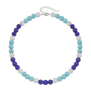 Jc Pha Lê 2024 Hiphop Đất Sét Rhinestone Bóng Đầy Đủ Vòng Cổ Và Vòng Đeo Tay Đầy Màu Sắc 4 Kích Thước Thanh Niên Bóng Chày Hạt Vòng Cổ - Product Image 5