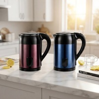 Bouilloire électrique en acier inoxydable 1500W, design sans fil, ébullition rapide et fonction maintien au chaud, utilisation hôtelière, arrêt automatique