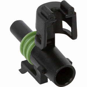 Conector de cable para automóvil, paquete meteorológico, 1 vía, negro, sellado, hembra, 12015791 - Product Image 1