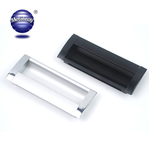 Poignée de tiroir dissimulée en alliage d'aluminium moderne, bouton de meuble encastré, poignée de porte intégrée pour chambre, extérieur et entrepôt - Product Image 5
