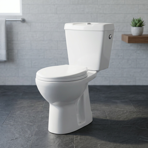 Inodoro de Cerámica de Dos Piezas de Calidad Europea, Inodoro de Piso para Baño, Sanitario - Product Image 2