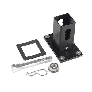 Xuzhong Trailer Hitch <b>Plug</b> Cover Black Steel Square Mouth FPH-1002-BK For <b>Universal</b> Use - Product Image 3