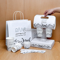 Porte-gobelets à emporter écologique personnalisé pour 2/4/6 gobelets en papier, porte-gobelets en papier pour boissons chaudes avec poignée, porte-gobelets à café