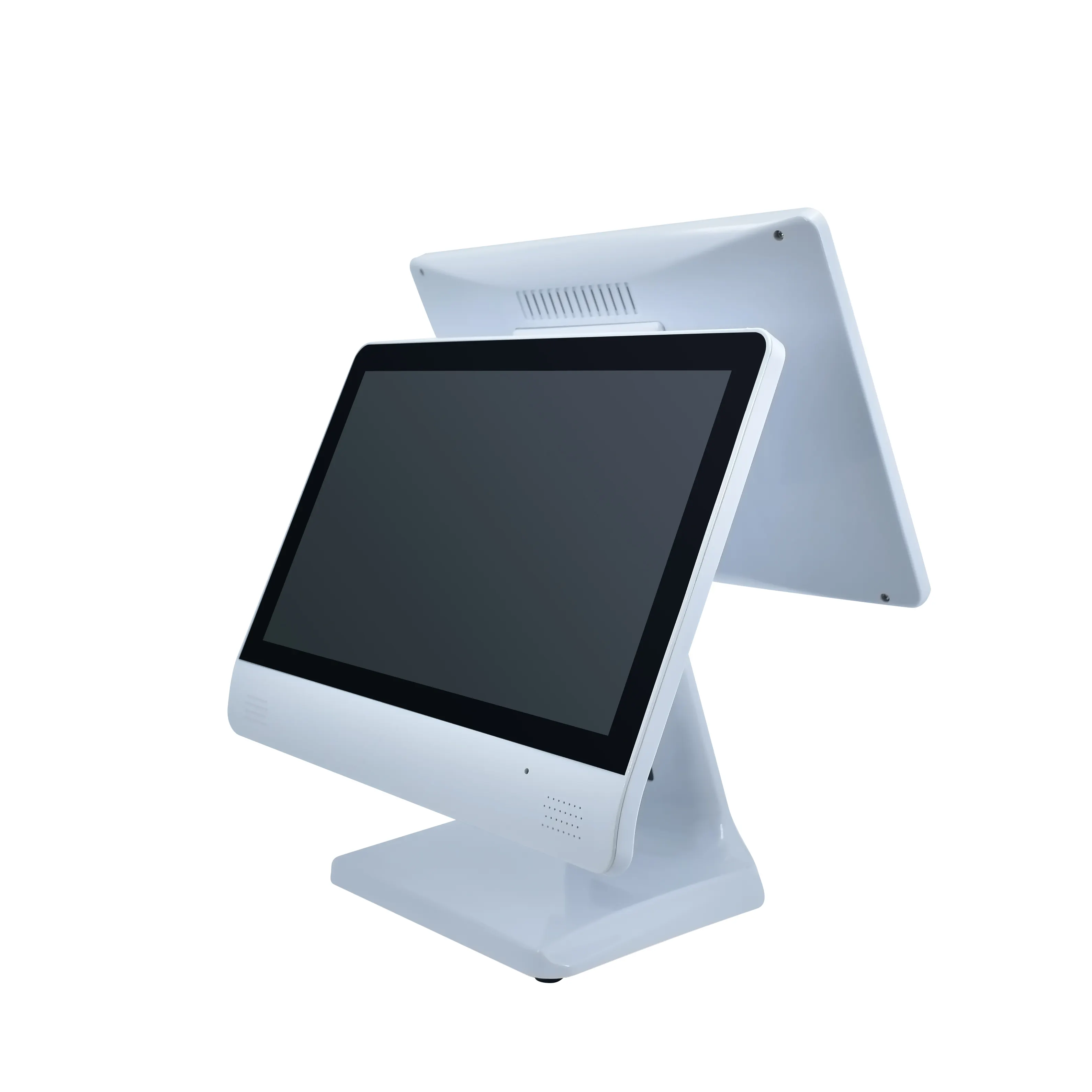 Dual Touch screen Monitor 15.6 inch and 15.6 inch/12.5 inch All in one pos systems restaurant pos touch