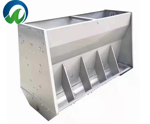 Thép không gỉ đôi khe vải máng ăn tự động cho lợn heo con trang trại động vật chăn nuôi gia cầm thiết bị - Product Image 4