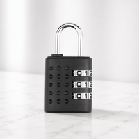 Mini cadenas à combinaison à 3 chiffres en alliage de zinc et ABS, léger et tendance, pour sac à dos, bagages, casier de gym