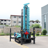Machine de forage de puits d'irrigation pneumatique 300m 500m avec compresseur d'air