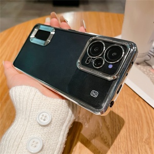 Funda de teléfono con agujero de logotipo Chapado en película protectora de lente para Xiaomi para Redmi Note 12 11 10 Pro Max 8 9 Pro Mi 11T Pro POCO X3 NFC M4 - Product Image 5