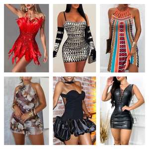 Liquidation Mode 2024 : Vêtements d'occasion en gros – Robes décontractées pour femmes, emballage mixte, expédition aléatoire, stock disponible - Product Image 2