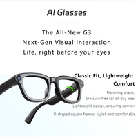Lunettes Intelligentes AIMB-G3B : Traduction HUD, Sous-titres, Activation Vocale, Chipset Audio Double Cœur, Longue Autonomie (200 mAh), Deux Capteurs Physiques