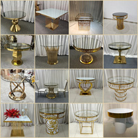 Table rectangulaire en verre doré pour événements, mariages, hôtels, banquets, repas, dîners, table de mariage en acier inoxydable