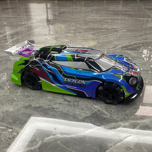 Coche de Juguete Eléctrico Recargable para Niños, con Música, Luces, Control Remoto, Alta Velocidad, Derrape, Spray, Coche de Carreras, Vehículo de Control Remoto - Product Image 4