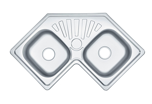 Fregadero Doble Octagonal para Cocina, Fregadero Esquinero para Cocina - Product Image 4
