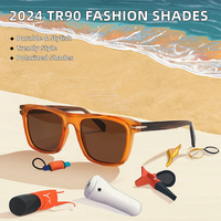 Nouvelles Lunettes de Soleil Femme Tendance 2026 – Monture en Acétate Gris TR90 avec Verres Optiques Polarisés en Matériau TAC