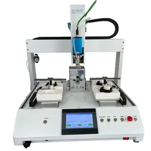 OEM 3 Axis Desktop Dual Table Fast Automatic Screwing Robot Industrial Screwdriver Machine