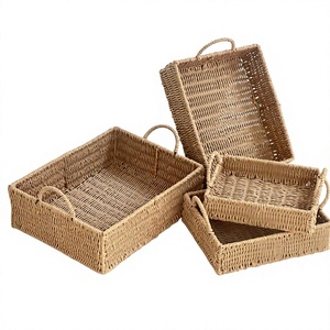 Natural <b>Wicker</b> Rattan <b>Basket</b> Made in Vietnam Handwoven Organizer for <b>Laundry</b> Clothes Toys Plants Books and Home Decor - Product Image 1