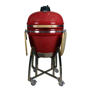 Grills für Catering Familientreffen Kamado 23 Zoll Outdoor Komodo Barbecue Holzpellets Raucher Outdoor Grill Keramik Kamado joe