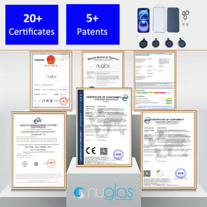 Protection d'écran Nuglas <span class=keywords><strong>compatible</strong></span> avec <span class=keywords><strong>iPhone</strong></span> <span class=keywords><strong>11</strong></span> 12 13 14 15 17 Pro 16 Pro, <span class=keywords><strong>verre</strong></span> <span class=keywords><strong>trempé</strong></span>, lot de 3, <span class=keywords><strong>verre</strong></span> authentique avec dureté 9H - Product Image 3