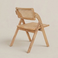 Chaises pliantes modernes confortables et abordables pour fabricants, chaises de salle à manger en rotin et bois, chaises de mariage et d'hôtel, design empilable