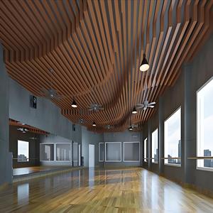 Décoration de <span class=keywords><strong>plafond</strong></span> de couloir intérieur Panneaux de <span class=keywords><strong>plafond</strong></span> en aluminium ondulés 3d aspect bois <span class=keywords><strong>Lames</strong></span> à lamelles en métal Conception de <span class=keywords><strong>faux</strong></span> <span class=keywords><strong>plafond</strong></span> Pop - Product Image 5