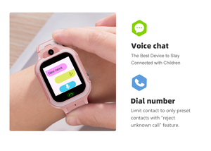Reloj inteligente Yuniq para niños WiFi LBS ubicación SOS IP67 pantalla IPS resistente al agua tarjeta SIM 4G videollamada para niños niñas niños LT37 - Product Image 5