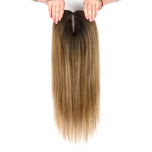 Topper de cheveux humains Remy multi-tailles pour femmes, avec clips, qualité européenne 6*7, perruque vierge, directement de l'usine pour salons et grossistes - Product Image 4