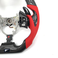 Volant en cuir personnalisé RPPF avec affichage LED, palettes de changement de vitesse et poignée de pouce en fibre de carbone pour Lexus IS250 RCF 2006-2013