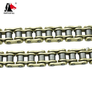 <span class=keywords><strong>Cadena</strong></span> de motocicleta a precio de fábrica al por mayor, <span class=keywords><strong>cadena</strong></span> gruesa dorada <span class=keywords><strong>520</strong></span> 112/116/<span class=keywords><strong>118</strong></span>/128/132 enlaces para bicicleta de Motor CG GN - Product Image 1