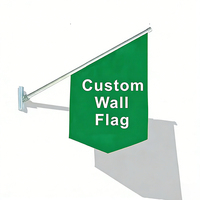 Drapeau mural personnalisé pour publicité extérieure suspendue Drapeau mural personnalisé pour poteau en aluminium