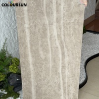 Panneau mural ultra-fin en pierre MCM, feuille de placage en pierre de travertin, matériau de revêtement flexible MCM, placage en pierre souple pour extérieur