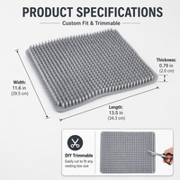 Nouveaux tapis de nidification en plastique lavables pour volailles avec garantie d'un an pour les fermes avicoles familiales et les poulaillers