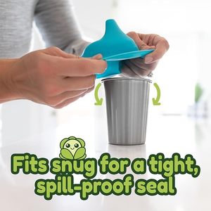 Tapa de Silicona Mejorada 2025 para Vasos con Apertura y Cierre con un Clic, a Prueba de Fugas y Polvo, Apta para Cualquier Vaso - Product Image 4