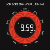 Elektronischer Umweltfreundlicher Digitaler Countdown-Timer Küchen-Visualtimer Wiederaufladbare Batterie 9h59min59s Einstellbare Lautstärke