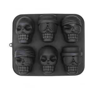 Molde de gelatina de silicona para hornear, molde de calavera para pastel, Pizza, sartén - Product Image 5