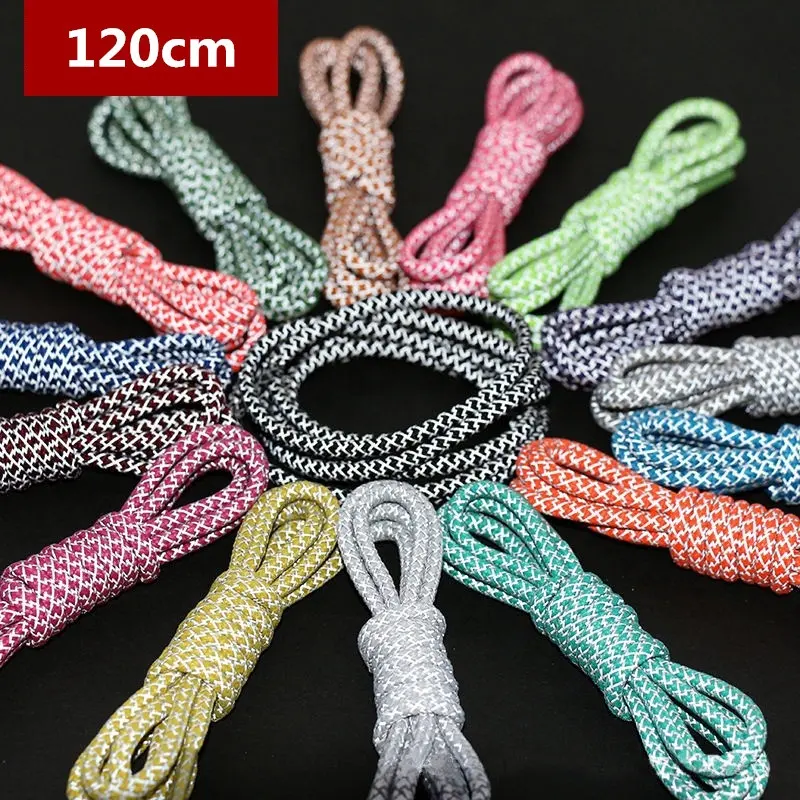 Amaizon Hot Sale CAIZU 3AM Reflective Rope Laces Round Rope Shoe Lace Night Running Shoestrings for Yeezay 350 v2 Boot Sneakers