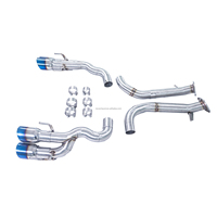 Silencieux d'échappement arrière REV pour Lexus GSF RCF IS500 V8 5.0L, système d'échappement automobile fabriqué en acier SUS304 de qualité supérieure, avec double résonateur