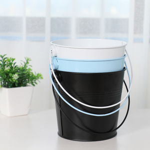 <strong>Galvanised</strong> Iron Metal <strong>Bucket</strong> Pail With Handle Kids Sand <strong>Bucket</strong> Flower <strong>Bucket</strong> for Home and Garden Decoration - Product Image 5