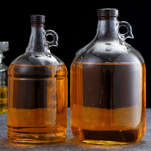 Bouteilles de vin de Californie de <span class=keywords><strong>5</strong></span> <span class=keywords><strong>litres</strong></span> <span class=keywords><strong>Bouteille</strong></span> de carafe en verre 4L Ensemble de verre et de carafe à whisky 3L - Product Image 4