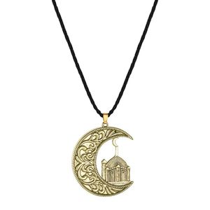 Collier Symbole de la <span class=keywords><strong>Maison</strong></span> Islamique, Design Vintage, Inspiré du Nordique et de l'Esprit Slavique, Bijou en Alliage de Haute Qualité, Pendentif pour Usage Quotidien, Spirituel - Product Image 2