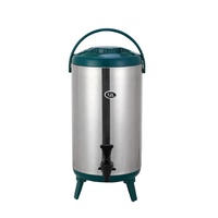 Seau de boisson en acier inoxydable, distributeur de boissons isolé pour café chaud, lait, thé