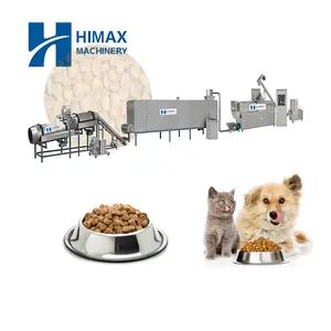 Automatic large volume dry dog food and cat food extruder Pet feed production line