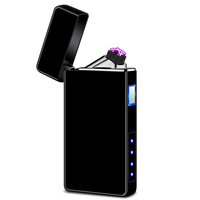 Briquet électronique USB en métal personnalisé modèle 2026, briquet électronique USB à double arc pour tube et cigare