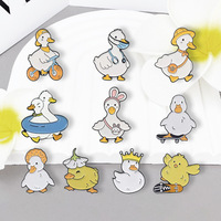 Bros Pin Enamel Bebek Seri Duck Alloy Zinc yang Laris Manis, Perdagangan Lintas Negara