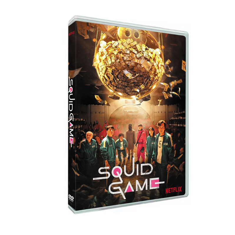 Squid Game DVD 3 discs Hot selling new release DVD box set free shipping factory supply festival gift squid game costume