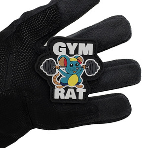 Bestseller serie Fitness Cartoon PVC Velcro Patch per attrezzatura sportiva all'aperto, zaino e decorazione di abbigliamento - Product Image 2