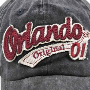 Vintage Sporty Unisex Customized Woven Patch Embossed Common Mesh Fabric Distressed Washed Curved Brim <b>Baseball</b> <b>Cap</b> - Product Image 3