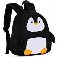 Sac à dos en peluche d'animal de dessin animé de haute qualité, personnalisation d'usine, logo, pingouin, sac à dos pour enfants, sac à dos pour élèves de maternelle